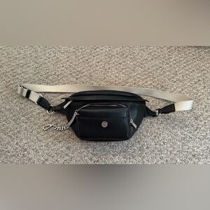 Black Leather cross-body bag